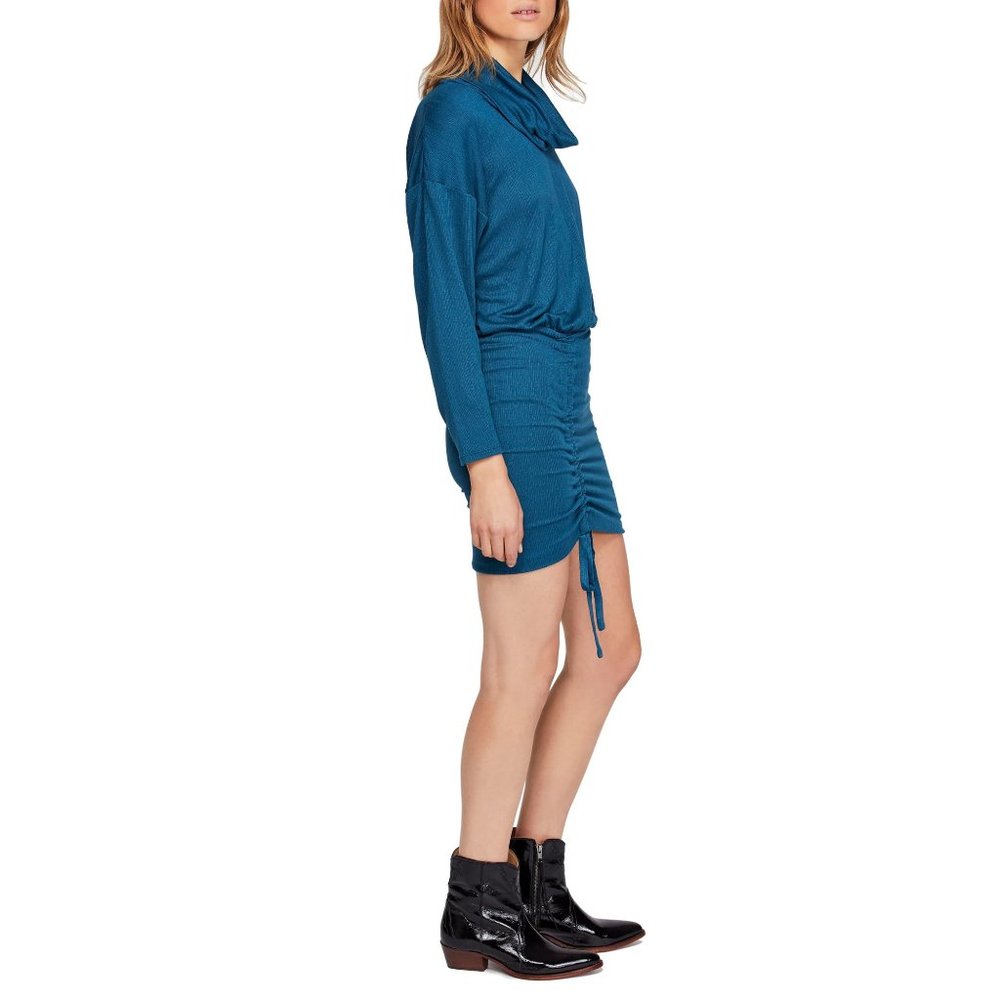 NWT Womens Size Large Free People Anthropologie Turtleneck Sundown Mini Dress - Picture 2 of 3